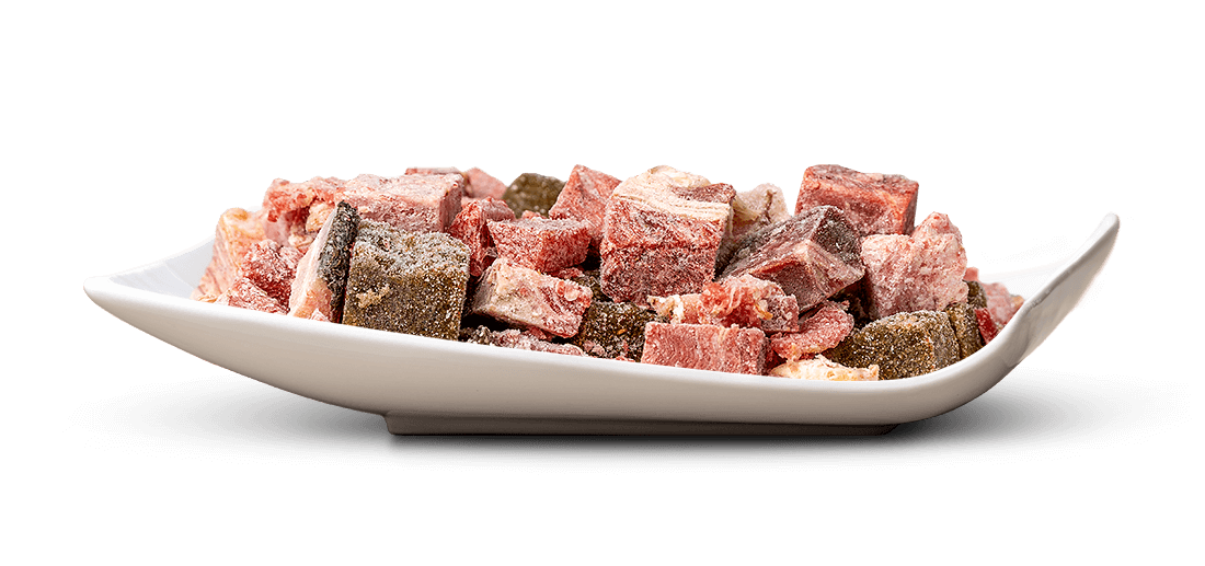 BARF-Mischung Rind "PUR" in Stückchen