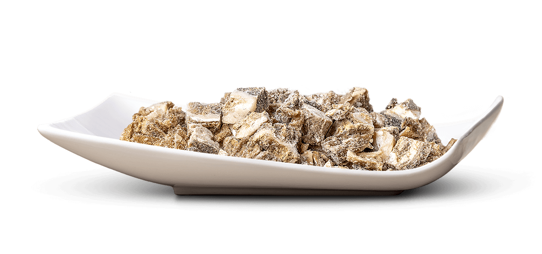 Blättermagen in Stücken