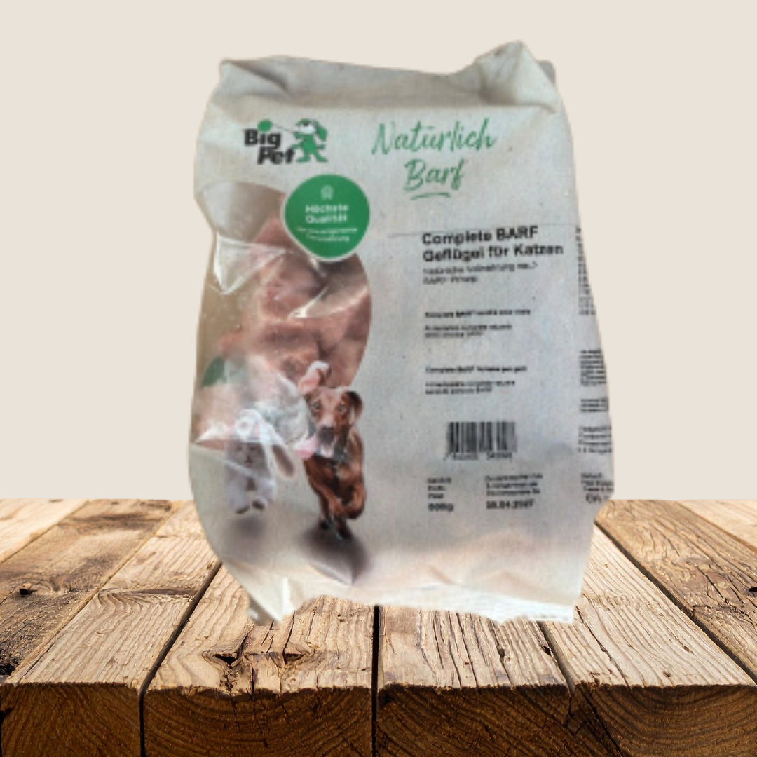 Komplett-BARF Geflügel für Katzen